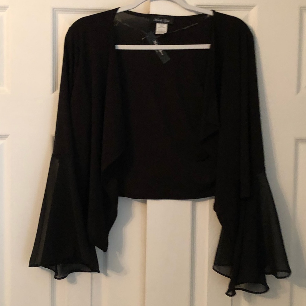 NWT Michelle Lynn Black Shawl
